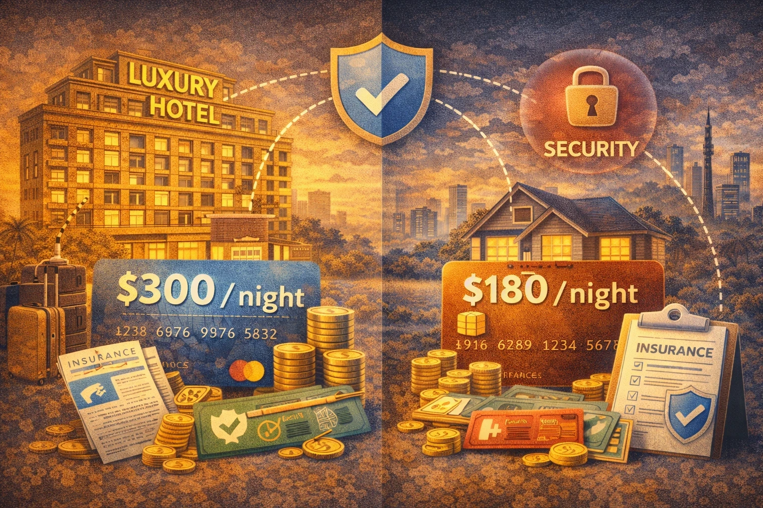 Hotels vs Short-Term Rentals: Cost, Security, and Insurance Comparison